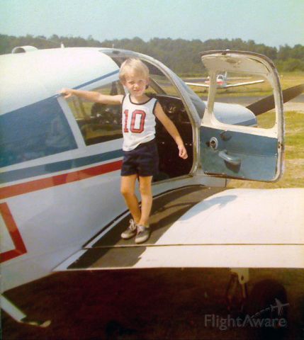 N4109J — - The FO (me) disembarks from 09J at Plum Island Airport circa late 70s.