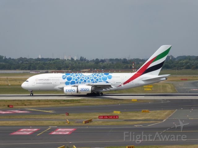 Airbus A380-800 (A6-EOS) - Emirates A380-800 A6-EOS having landed on 23L DUS, 30.06.2019.
