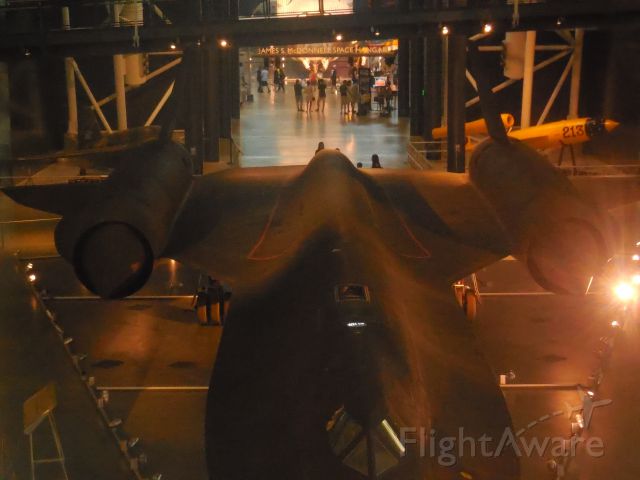 Lockheed Blackbird — - A SR-71 On Display At Steven Udvar Hazy Center Near Dulles Int Airport
