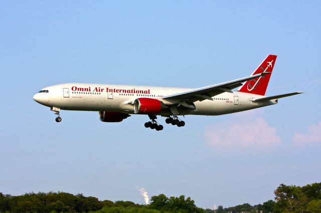 Boeing 777-200 (N927AX) - Omni Air International N927AX seen here landing at BWI on 33L August 2, 12012.
