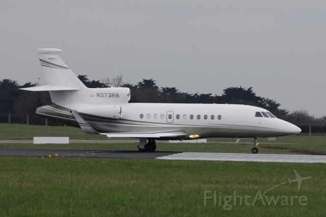 Dassault Falcon 900 (N373RS) - Kalamazoo groups new 900LX about to depart off runway 10, Dublin 27 February 2016