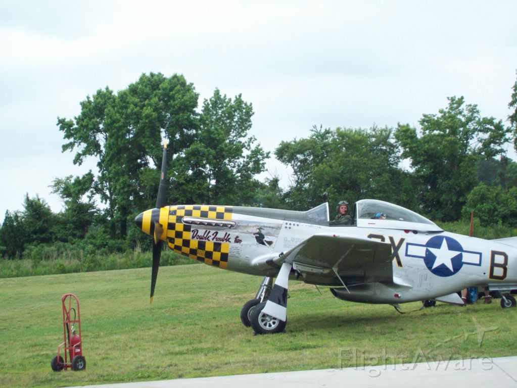 North American P-51 Mustang (46-3684) - A P-51 just before take off. Notice the cowl flaps are 100%25.(behind the air intake "scoop")