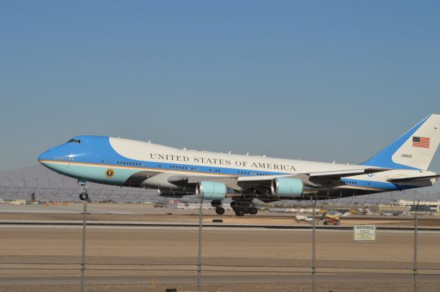BOEING 747-300 — - Airforce one Las Vegas visit Nov 21 2014