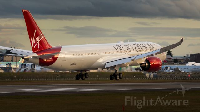 Boeing 787-9 Dreamliner (G-VAHH) - Virgin Atlantic G-VAHH returning from test flight at KPAE