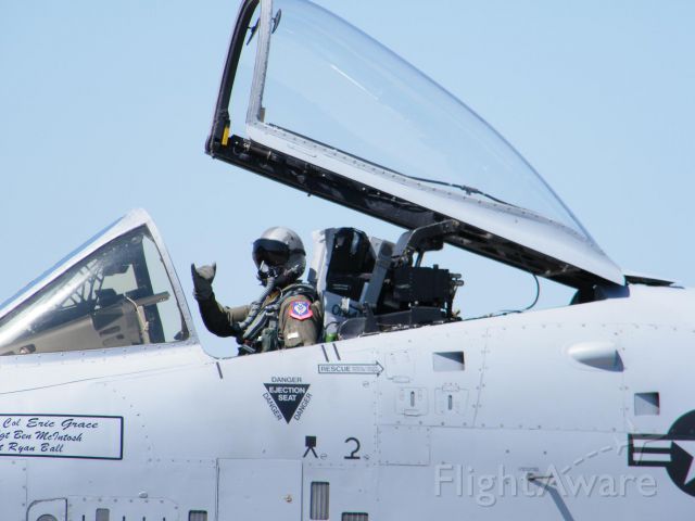 Fairchild-Republic Thunderbolt 2 — - A-10 East Demo Team returns after a superb demo - 2011 Thunder on the Lakeshore.
