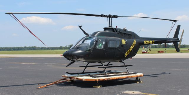 N244LC — - The Limestone County (AL) Sheriffs Depts Bell OH-58C Kiowa on the ramp at Pryor Regional Airport, Decatur, AL - August 14, 2018.