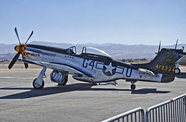 NL7715C — - NL7715C North American P-51D Mustang / 413334/G4-U (cn 122-39504) "Wee Willy ll" Planes of Fame Air Museum - 12th Annual Apple Valley Air Showbr /br /Apple Valley Airport (APV) (KAPV)br /California, USAbr /TDelCorobr /October 12, 2013