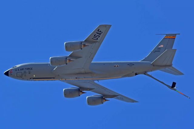 Boeing C-135B Stratolifter (59-1450) - Boeing KC-135R Stratotanker 59-1450 of the 161st Air Refueling Wing at the Wings Out West Airshow at Prescott, Arizona on October 5, 2019. 