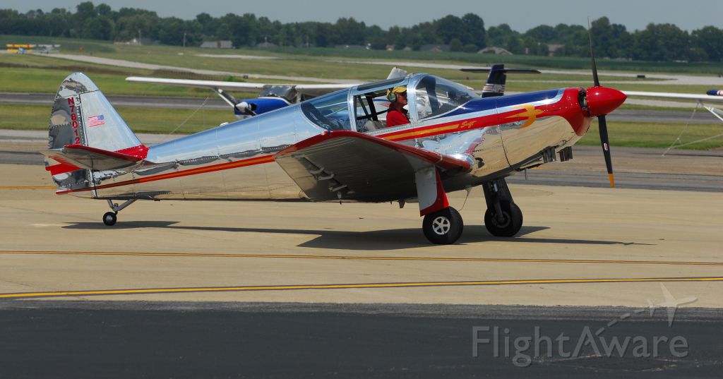 SUPERMARINE Swift (N78012) - Taxiing in from demo flight at 2012 AHP Hangar Party.